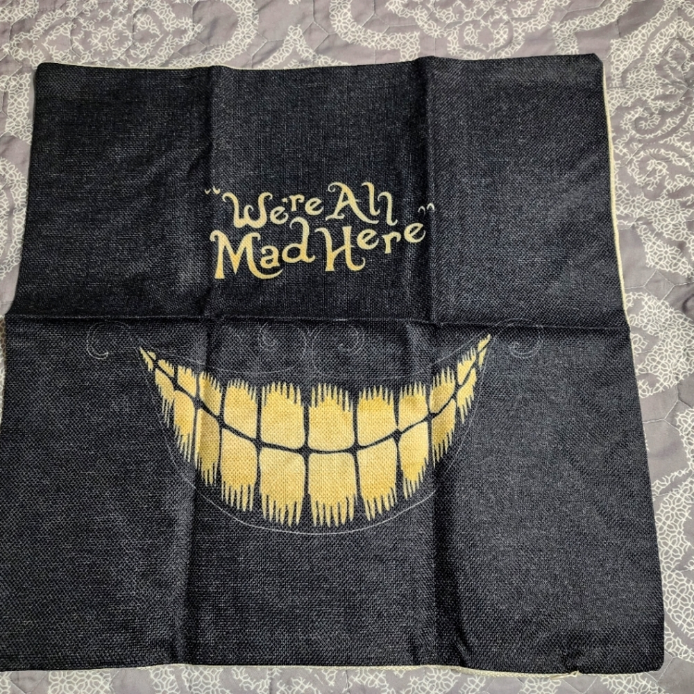 Cheshire kitten pillow cover